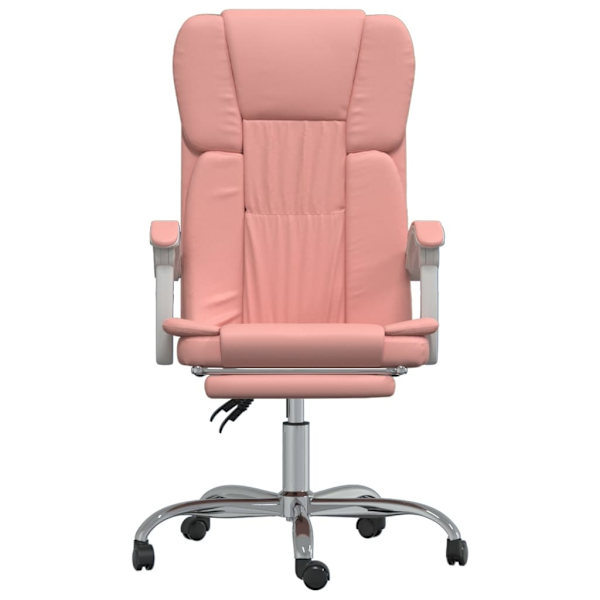 vidaXL Kontorsstol rosa konstläder Rosa