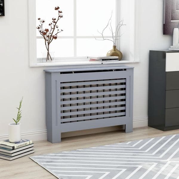 vidaXL Elementskydd antracit 112x19x81,5 cm MDF Antracit