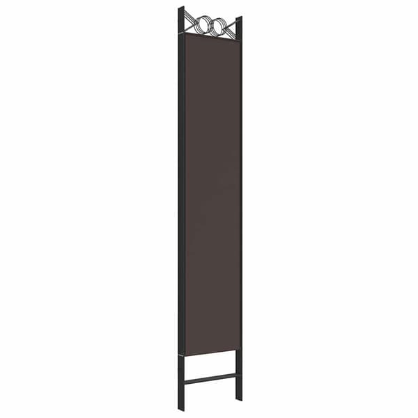 vidaXL Rumsavdelare 4 paneler brun 120x220 cm tyg Brun
