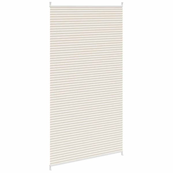 vidaXL Plisségardin 100x200 cm creme Creme