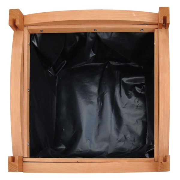 vidaXL Odlingslådor upphöjda 4 st 30x30x30 cm Brun