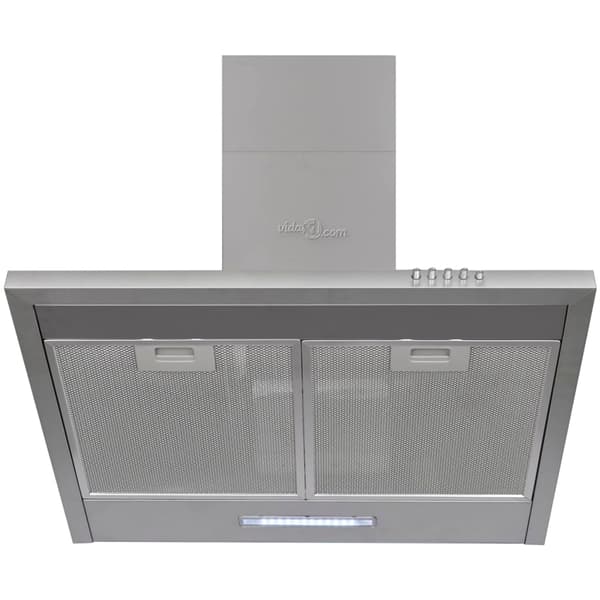 vidaXL Köksfläkt rostfritt stål 600 mm Silver