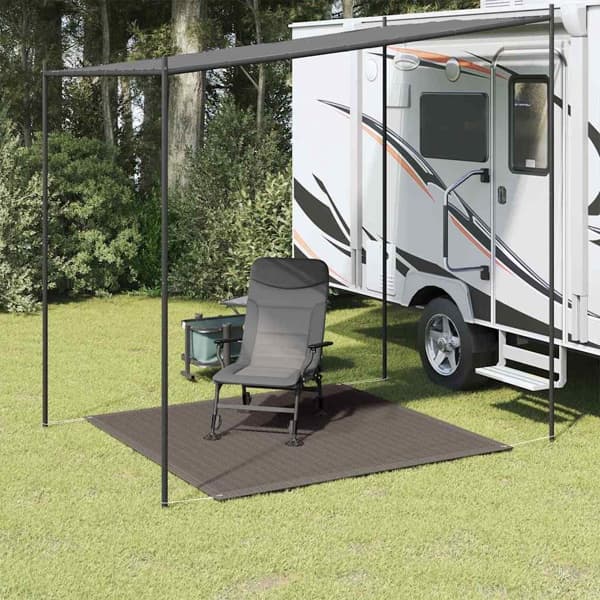 vidaXL Tältmatta 200x200 cm antracit