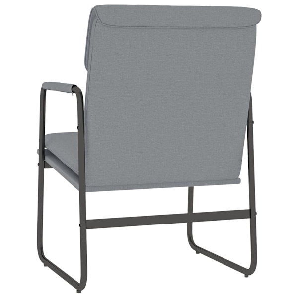 vidaXL Loungestol ljusgrå 55x64x80 cm tyg Grå