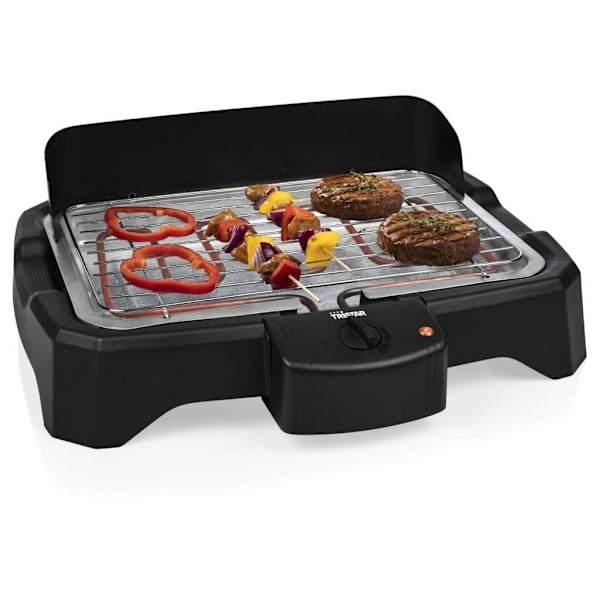 Tristar Elektrisk bordsgrill 2000 W 34,5x23 cm svart Svart