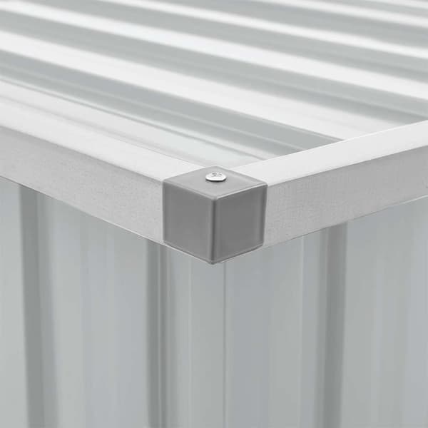 vidaXL Dynbox grå 129x67x65 cm grå