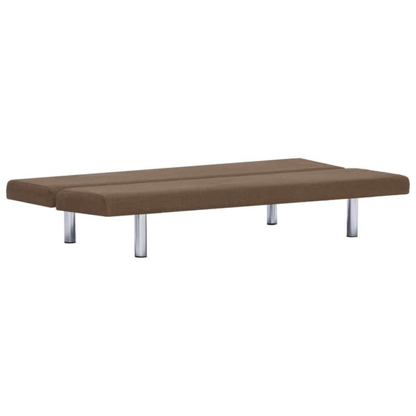 vidaXL Bäddsoffa brun polyester Brun