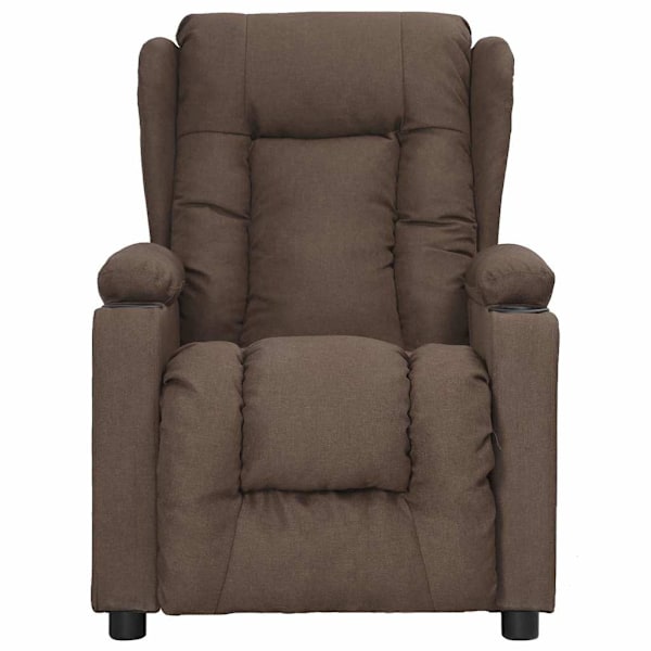 vidaXL Elektrisk massagefåtölj taupe tyg Taupe