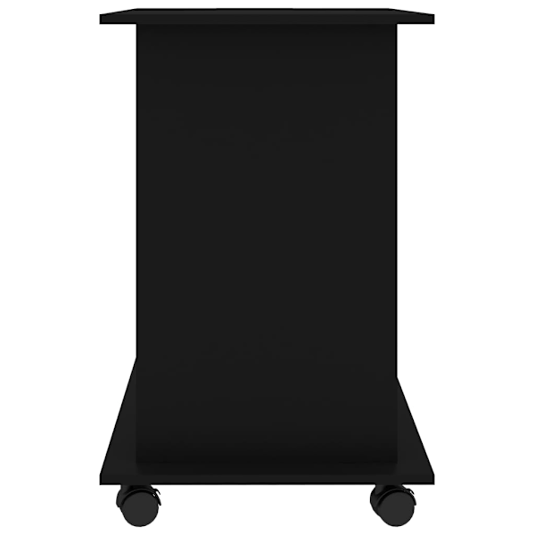 vidaXL Datorbord svart 80x50x75 cm konstruerat trä Svart