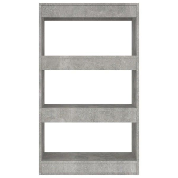 vidaXL Bokhylla/Rumsavdelare betonggrå 60x30x103 cm konstruerat trä grå