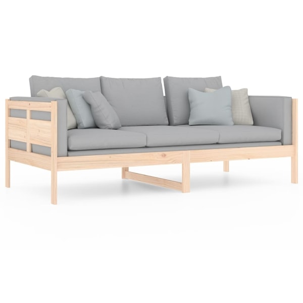 vidaXL Dagbädd 90x200 cm massiv furu Brun