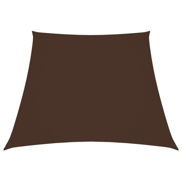 vidaXL Solsegel oxfordtyg trapets 3/4x3 m brun Brun