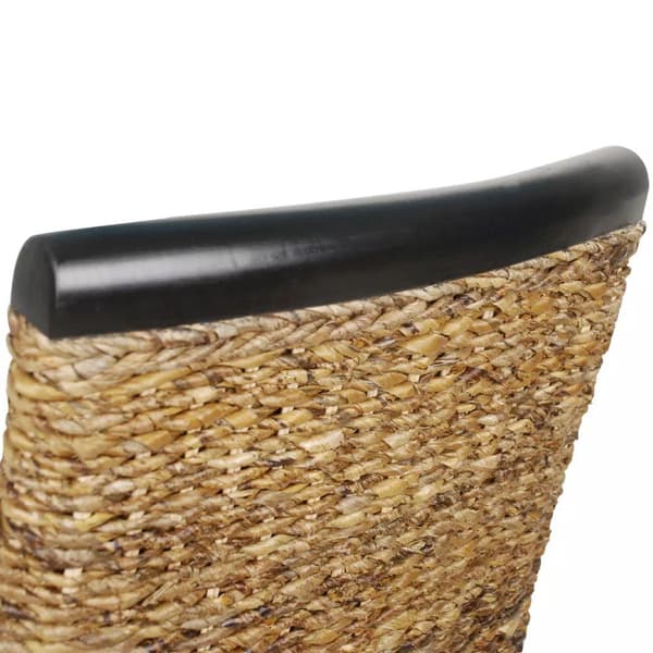 vidaXL Matstolar 2 st manilahampa brun Brun