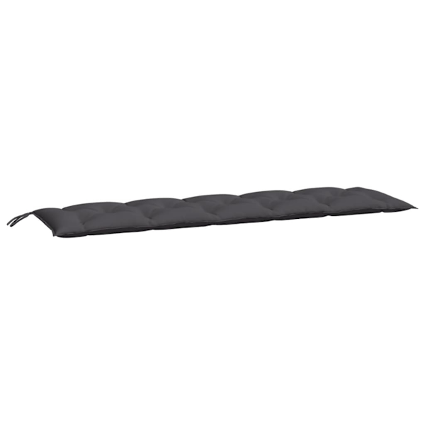 vidaXL Bänkdyna för trädgården antracit 180x50x7 cm oxfordtyg Antracit