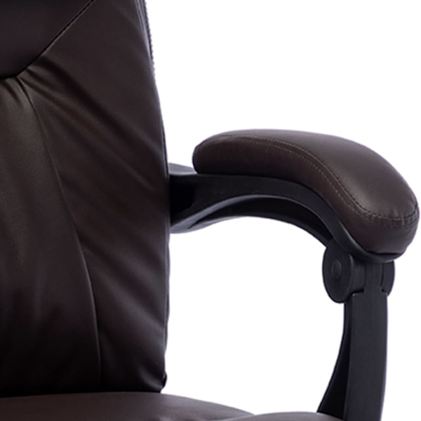vidaXL Massagekontorsstol brun konstläder Brun