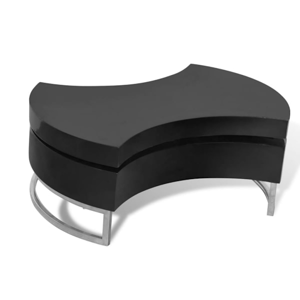 vidaXL Soffbord Futurm 80x32,5cm svart Svart