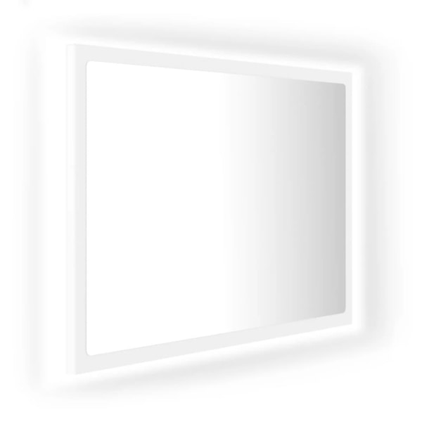vidaXL Badrumsspegel med LED vit 60x8,5x37 cm akryl Vit