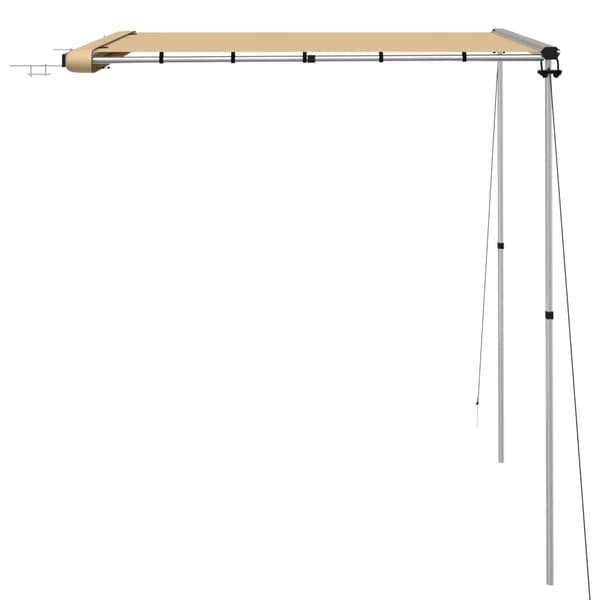vidaXL Husvagnsmarkis 2x2x2,15 m beige Beige