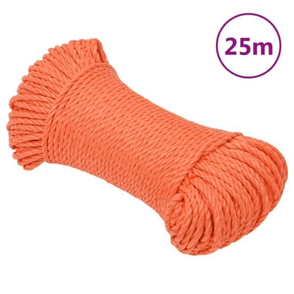 vidaXL Rep orange 8 mm 25 m polypropylen