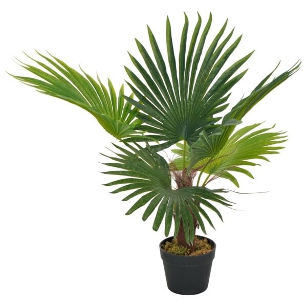vidaXL Konstväxt Palm med kruka 70 cm grön Grön