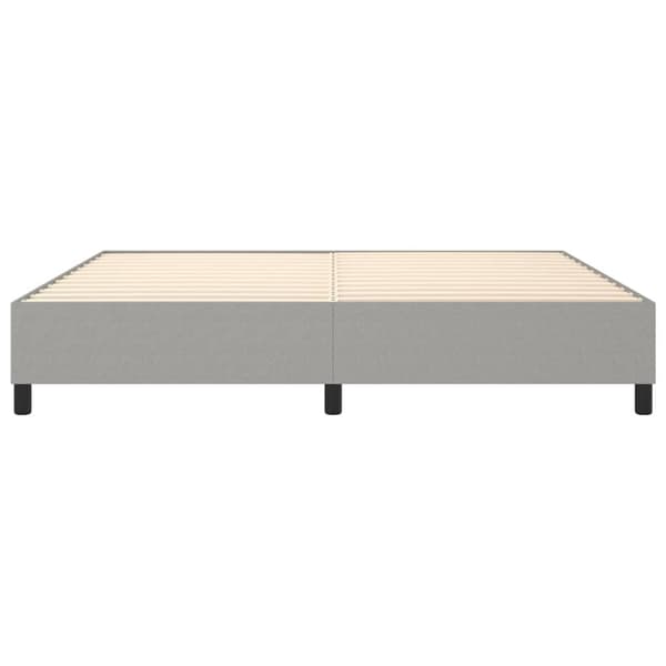 vidaXL Ramsäng ljusgrå 200x200 cm tyg Grå