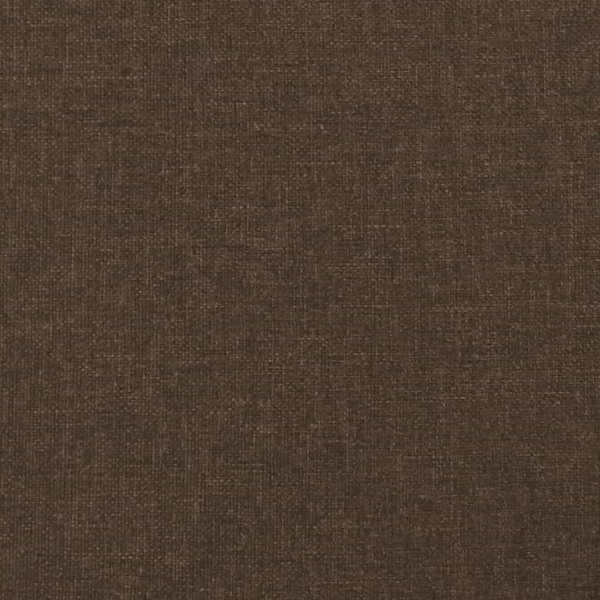 vidaXL Sängram mörkbrun 180x200 cm tyg Brun