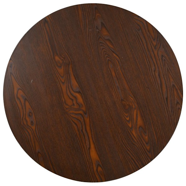 vidaXL Bistrobord mörkbrun 80 cm MDF Brun
