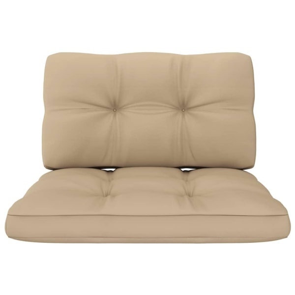 vidaXL Palldynor 2 st beige tyg Beige