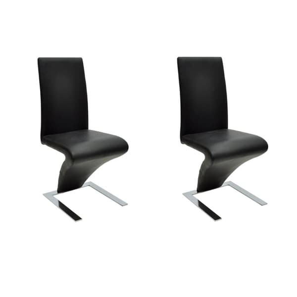 vidaXL Köksstol Jonatan svart 2-pack Svart