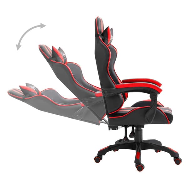 vidaXL Gamingstol röd konstläder Röd