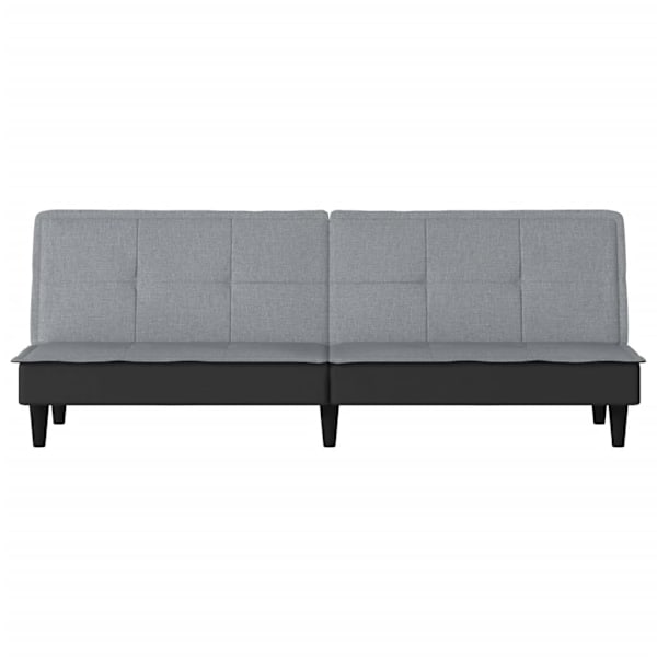 vidaXL Bäddsoffa ljusgrå tyg Grå