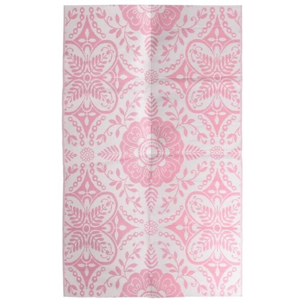 vidaXL Utomhusmatta ARAKIL rosa 190x290 cm PP Rosa