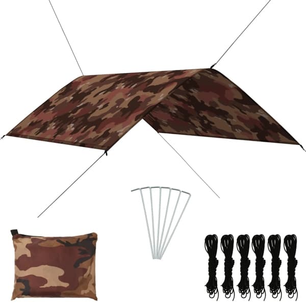 vidaXL Tarp 3x2 m kamouflage Grön