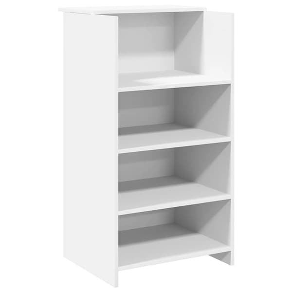 vidaXL Receptionsdisk vit 155x50x103,5 cm konstruerat trä Vit