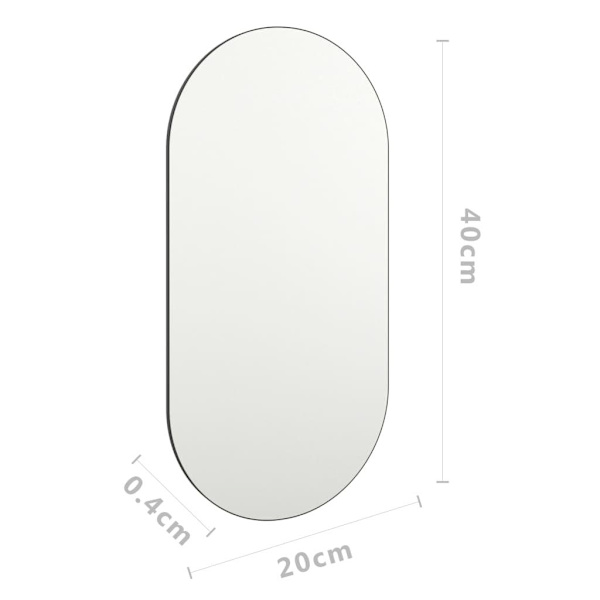 vidaXL Spegel 40x20 cm glas Vit