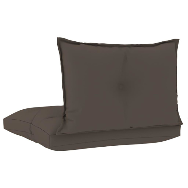 vidaXL Palldynor 2 st taupe tyg Taupe