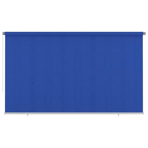 vidaXL Rullgardin utomhus 405 (B) x 230 (H) cm blå HDPE Blå