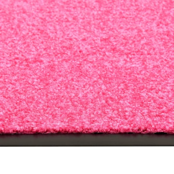 vidaXL Dörrmatta tvättbar rosa 90x150 cm Rosa