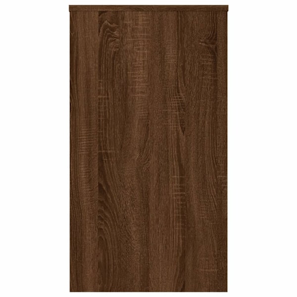 vidaXL Skrivbord brun ek 90x40x72 cm konstruerat trä Brun