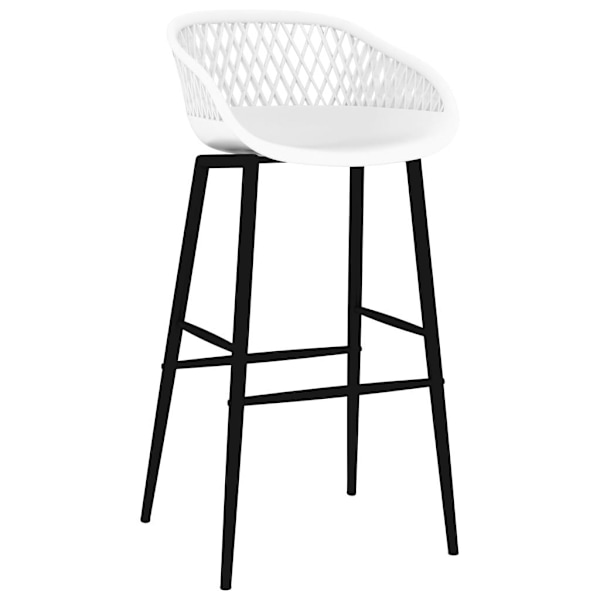 vidaXL Bargrupp 7 delar vit Vit