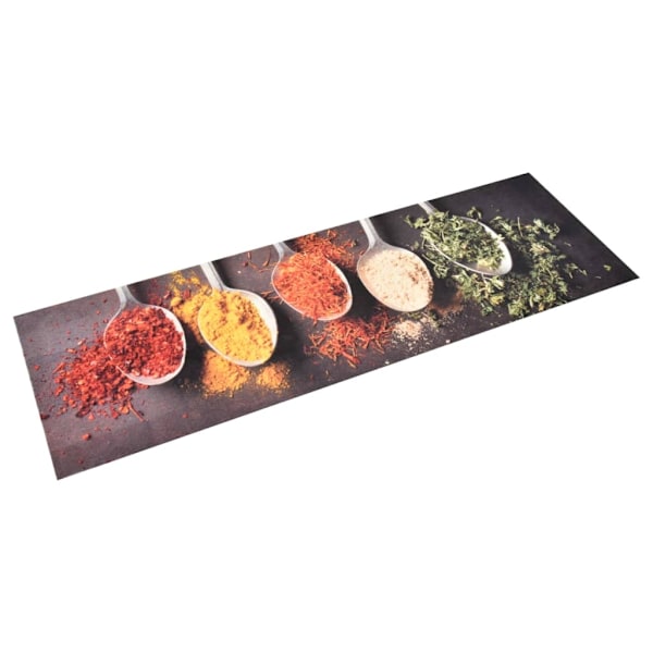 vidaXL Köksmatta maskintvättbar skedar 60x180 cm multifärg