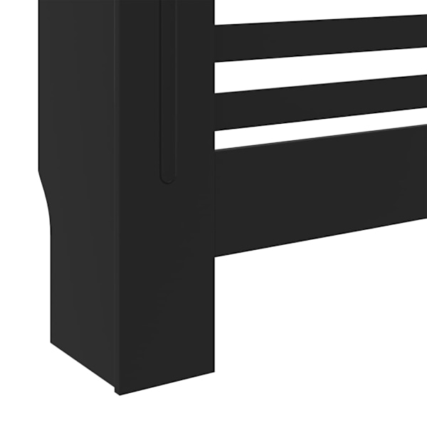 vidaXL Elementskydd MDF svart 78 cm Svart