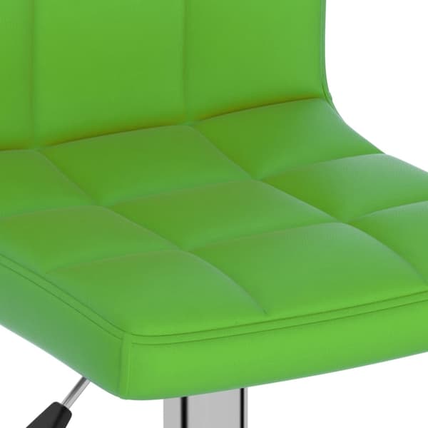 vidaXL Barstol grön konstläder Grön