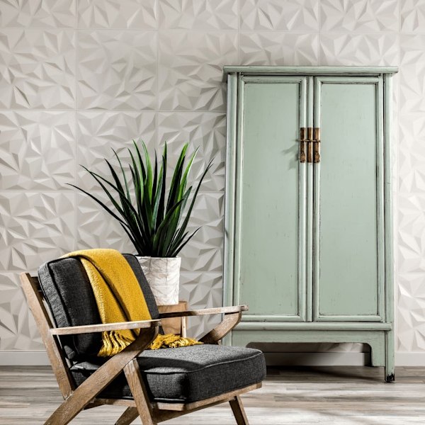 WallArt 3D Väggpaneler 24 st GA-WA27 puck Vit