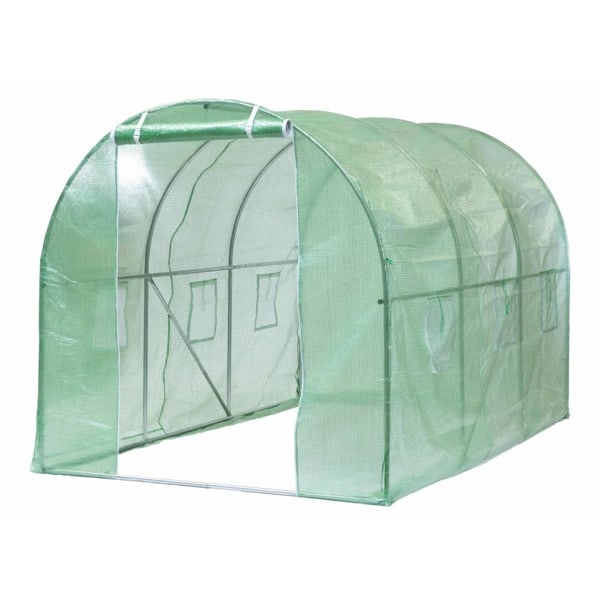 Nature Växthus 3,5x2x2 m grön Grön