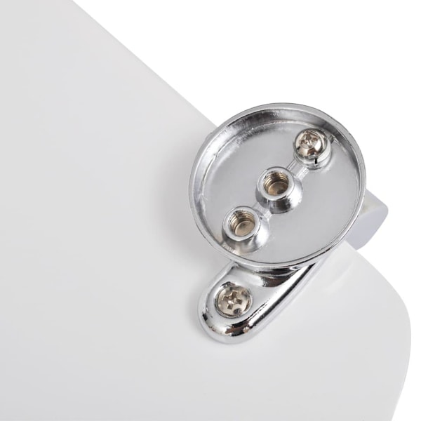 vidaXL Toalettsitsar med lock 2 st MDF vit Vit