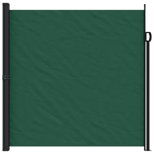 vidaXL Infällbar sidomarkis mörkgrön 200x600 cm Grön