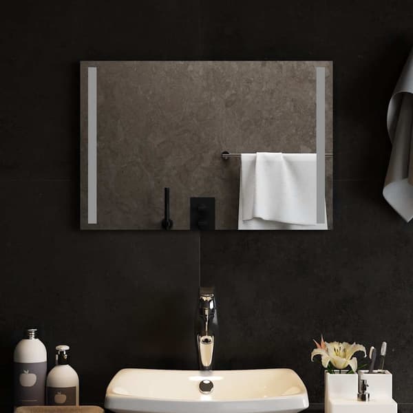 vidaXL Badrumsspegel LED 60x40 cm Transparent