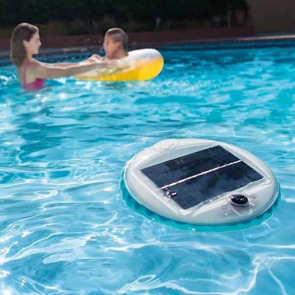 INTEX Soldriven LED poollampa Vit
