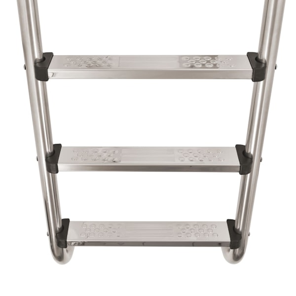 vidaXL Poolstege 3 steg rostfritt stål 304 120 cm Silver